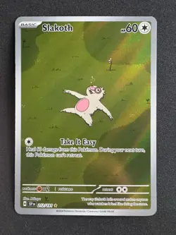 Slakoth 212/191 Sv08: Surging Sparks Full Art Holo English Pokemon TCG - NM - Image 1