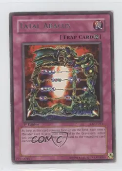Fatal Abacus 1st Ed. YuGiOh Legacy of Darkness #LOD-011 2003 READ - Image 1