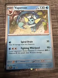 Pokemon Vaporeon 168 (Cosmos Holo) 168 Sv: Scarlet & Violet Promo Cards Holo EN - Image 1