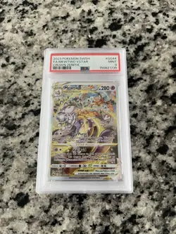 PSA 9 Pokemon TCG Mewtwo VSTAR Crown Zenith GG44/GG70 Holo - Image 1