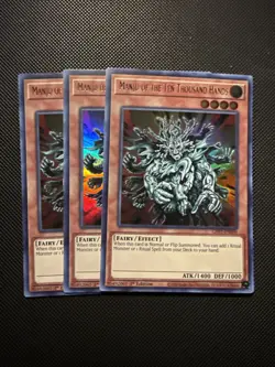 YUGIOH MANJU OF THE TEN THOUSND HANDS GFP2-EN099 1ST ULTRA X3 - Image 1