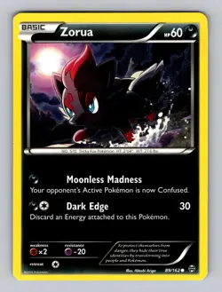Zorua 89/162 Common BREAKthrough Pokemon Lightly Played - Image 1