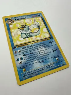 Pokemon 1st Edition Jungle Vaporeon 28/64 WOTC 1999 Non-Holo NM Vintage - Image 3