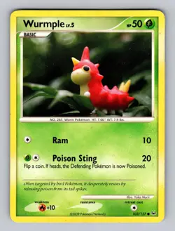 Wurmple 103/127 Common Platinum Pokemon Lightly Played Yuka Morii - Image 1