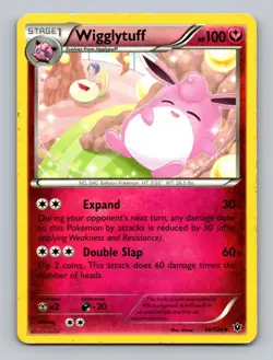 Wigglytuff 66/124 Uncommon Fates Collide Pokemon Lightly Played - Image 1