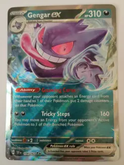 Gengar ex 104/162 Double Rare Temporal Forces Pokemon Holo NM - Image 1
