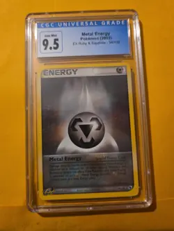 2003 POKEMON METAL ENERGY CARD EX RUBY & SAPPHIRE 94/109 CGC 9.5 - Image 1