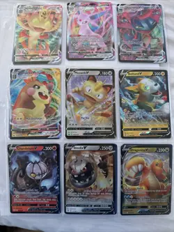 V And Vmax Pokemon Cards Set Great Condition - Image 1