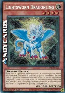 LIGHTSWORN DRAGONLING • Segreta Prismatica SP • MP25 EN066 • 1Ed • Yugioh! - Image 1
