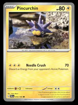 Pincurchin 072/193 Paldea Evolved NM/M Pokemon - Image 1