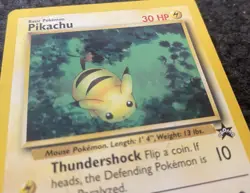 Pikachu 27/53 Pokemon TCG WOTC Promo Card - Vintage Black Star Promo NM - Image 2
