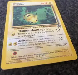Pikachu 27/53 Pokemon TCG WOTC Promo Card - Vintage Black Star Promo NM - Image 3