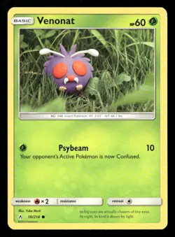 Venonat 10/214 Unbroken Bonds LP Pokemon - Image 1