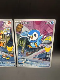 Pokemon First Partner Illustration Collection Series 1 Sinnoh Gen 4 Starter Set - Image 4