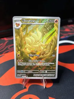 Pokemon TCG Ninetales 199/197 Obsidian Flames Holo Rare Stage 1 120HP 2023 - Image 1