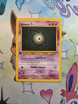 Pokemon TCG Unown Z 1st Edition Neo Destiny 60/105 Regular Uncommon NM - Image 1