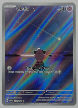 Pokemon TCG Cleffa 202/197 SV03 Obsidian Flames Illustration Rare Holo - Image 2