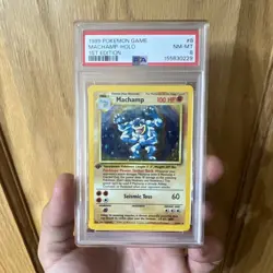 Pokemon 1999 Machamp 1st Edition Holo Deck Exclusives PSA 8 - Image 1