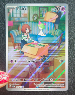 Pokemon TCG Ralts 211/198 SV1 Scarlet & Violet Illustration Rare Holo 2023 - Image 1