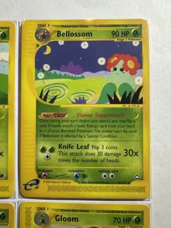 Pokemon TCG Expedition E-Reader Oddish, Gloom, Vileplume, Bellossom (Aquapolis) - Image 3