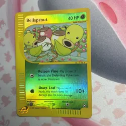 Pokemon Card Bellsprout 68/147 REVERSE HOLO Aquapolis Vintage e-Reader LP - Image 1