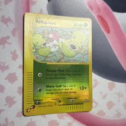 Pokemon Card Bellsprout 68/147 REVERSE HOLO Aquapolis Vintage e-Reader LP - Image 3