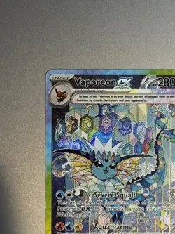 Pokemon TCG Vaporeon ex 149/131 SV Prismatic Evolutions SIR Full Art Holo NM - Image 2