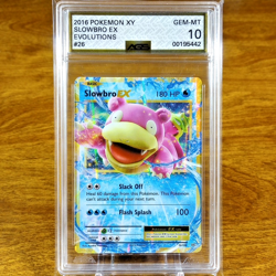 Pokemon XY Evolutions Slowbro EX 26/108 AGS Gem-MT 10 Full Holo Rare 2016 - Image 1