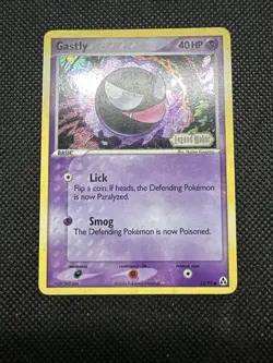 Pokemon Card - Gastly Legend Maker 52/92 Reverse Holo Stamped NM SWIRL - Image 3