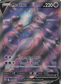 Mewtwo V SWSH229 Holo Promo Sword & Shield Promo Pokemon Lightly Played - Image 1