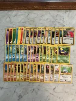 Pokemon Card Lot 1999 WOTC 50 Different Cards Lots Of 1st Edition Or Uncommon NM - Image 1