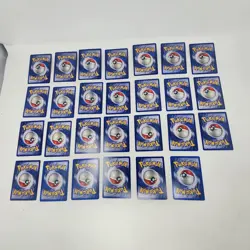 1999 Pokemon Base Set Lot 27 includes Poliwrath 13/102 Holo Professor Oak WOTC - Image 3