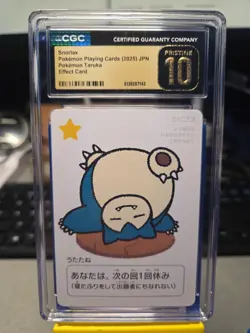 Pokemon Taruka Snorlax Playing Card Japan Original CGC Pristine 10 - Image 2