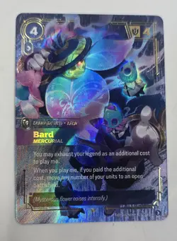 Bard Mercurial Overnumbered Riftbound League of Legends 228/221 Foil Card - Image 3