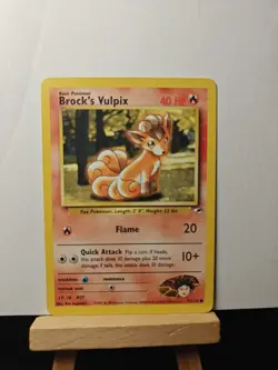 BROCK'S VULPIX 73/132 -MP - GYM HEROES ENGLISH 2000 POKEMON CARD - Image 1