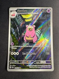 Slowbro 090/084 Pitch Black Illustration Rare Pokemon Card TCG NM - Image 1