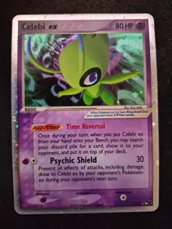 Pokemon TCG Celebi EX Ultra Rare Holo Card 17/17 Pop Series 2 - Image 1
