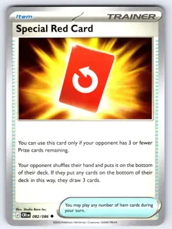Special Red Card 082/086 Uncommon Chaos Rising Pokemon Near Mint - Image 1