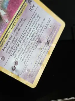 Mew 9 Black Star Promo 🌀 Tail Swirl Holo Pokemon Card WOTC- Damaged - Image 3