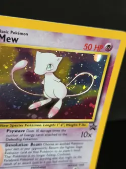 Mew 9 Black Star Promo 🌀 Tail Swirl Holo Pokemon Card WOTC- Damaged - Image 5