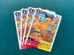 GeoGreymon EX4-006 Playset Alternative Being Booster Digimon Card Game x4 - Image 1
