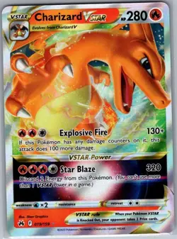 Charizard VSTAR 019/159 SWSH: Crown Zenith - Pokemon Card - LP - Image 1