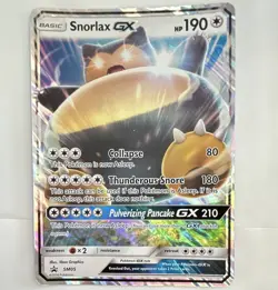 The Pokemon Company Snorlax GX SM05 Sm Promo Rare Holo Pokemon TCG Card JUMBO - Image 1