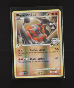 Rhyperior 32/111 Rising Rivals Reverse Holo Rare Pokemon Card - Image 2