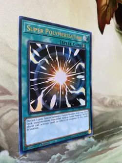 Super Polymerization DUDE-EN040 Duel Devastator 1st Edition Yugioh Holo Card Nm - Image 2