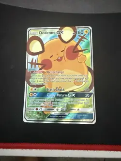 Dedenne GX 195A/214 Alternate Art Holo Pokemon Full Art Rare Card VG 2020 - Image 1