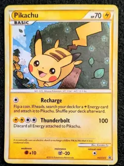 Pokemon TCG 2010 Pikachu Black Star Promo Card HGSS03| Holo. Near mint. - Image 1