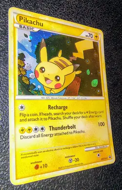 Pokemon TCG 2010 Pikachu Black Star Promo Card HGSS03| Holo. Near mint. - Image 3