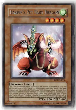 Harpie's Pet Baby Dragon (UTR) EOJ-EN013 Unlimited Ultimate Rare Yu-Gi-Oh TCG NM - Image 1