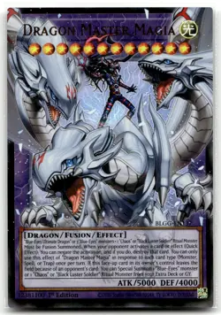 Dragon Master Magia BLGG-EN137 1st Edition Ultra Rare Yu-Gi-Oh TCG NM - Image 1